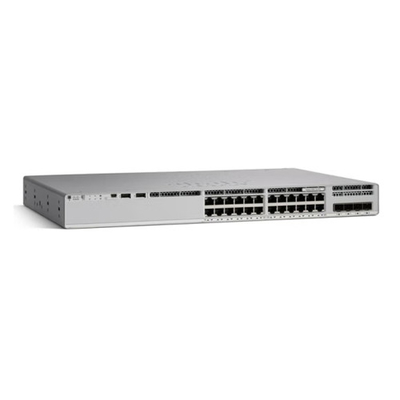 Série C9200L Commutateur réseau Cisco couche 2 d'accès Entreprise Gigabit 24 Port 4x 1/10G Liens fixes C9200L-24T-4X-E