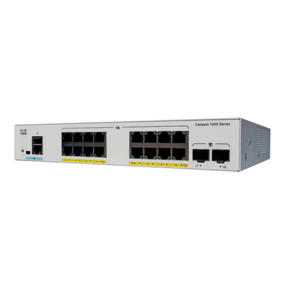 Cisco C1000-16P-2G-L Gigabit Layer 2 Network Managed Enterprise Switch 16 ports RJ45 PoE+ 2SFP Lien optique vers le haut 120 W