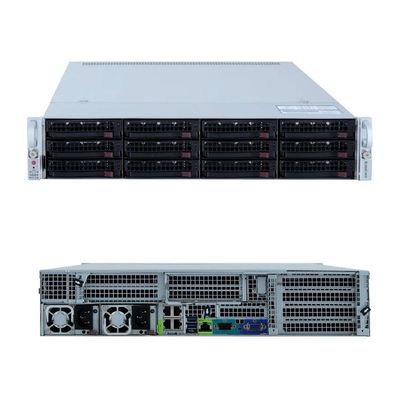 Serveur de données haute performance monté en rack avec 24 baies de disques 2,5 pouces et stockage interne, système de stockage flash, serveur CPU Xeon