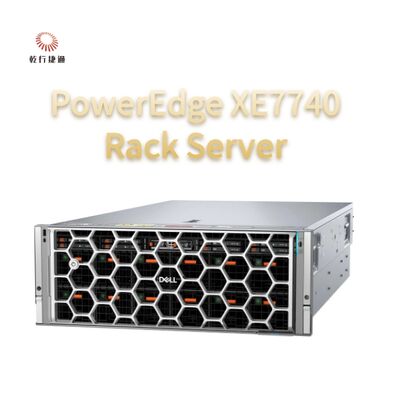 PowerEdge XE7740 Rack Server Accélération flexible de l'IA Le PowerEdge XE7740 permet des informations d'IA d'entreprise avec des configurations de GPU PCIe refroidies par air flexibles pour l'inférence et le réglage fin du modèle
