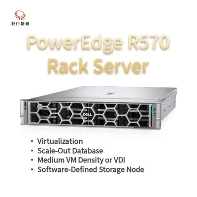 Serveur Rack Dell PowerEdge R570 avec 144 cœurs, 384 To de stockage et conception écoénergétique