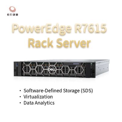 Serveur rack Dell PowerEdge R7615 2U avec 128 cœurs, serveur de stockage personnalisé, serveur 2 voies