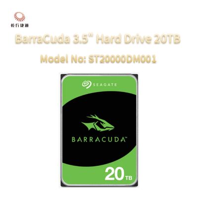Seagate BarraCuda 3,5 pouces Disque dur 20TB numéro de modèle: ST20000DM001