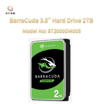 Seagate BarraCuda 3,5 pouces Disque dur de 2 To Numéro de modèle: ST2000DM008