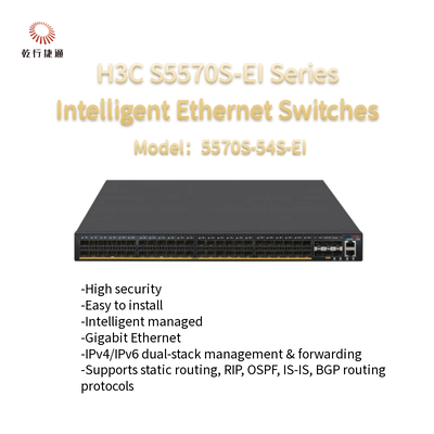 Commutateurs Ethernet de série H3C S5570S-EI 5570S-54S-EI Technologie ASIC