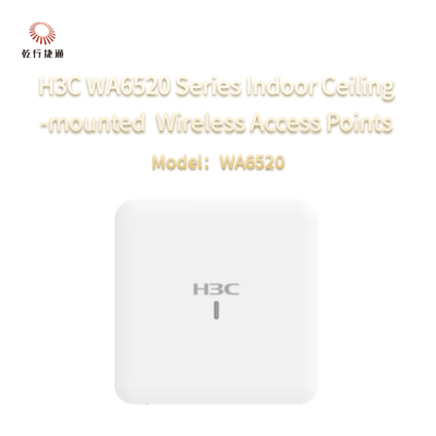 Points d'accès sans fil Wi-Fi 6 (802.11ax) montés au plafond à l'intérieur de la série H3C WA6520