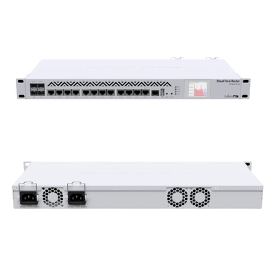 fin de support Rackmount du routeur 8GB RAM CCR1036 12G 4S de noyau de nuage de 1U Mikrotik