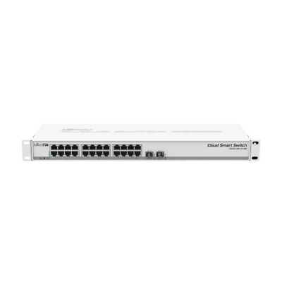 Deux commutateurs SwOS de la télématique de port de SFP+ ont actionné 24 commutateurs gauches de Gigabit Ethernet
