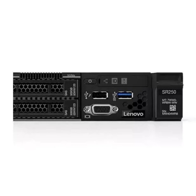 Prise simple de serveur de Lenovo ThinkSystem SR250 de serveur de stockage en rayons de 16GB DDR4