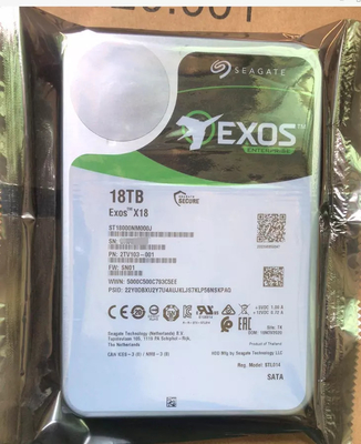 Unité de disque dur 6Gb/S de Seagate Exos X18 ST18000NM000J 18TB SATA