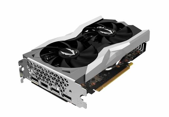 fan jumelle de GeForce RTX 2060 de JEU de la carte graphique ZOTAC de 14Gbps 6GB Geforce