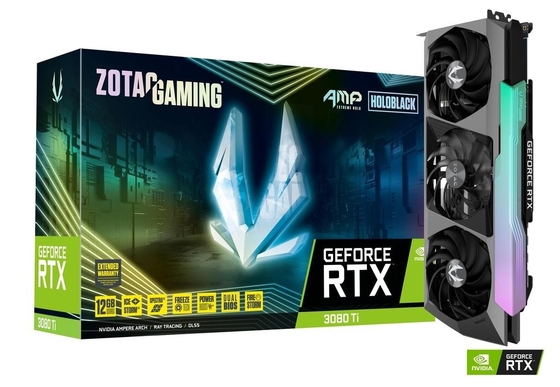 Ti ampère Holo de GeForce RTX 3080 de JEU de la carte graphique ZOTAC de 12GB 19Gbps Geforce