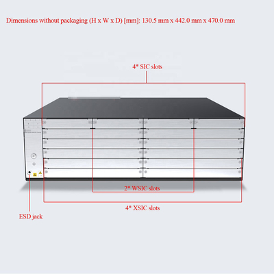 Le routeur 2*SRU de réseau d'entreprises de NetEngine AR6300 HUAWEI rainent la fente 4*SIC