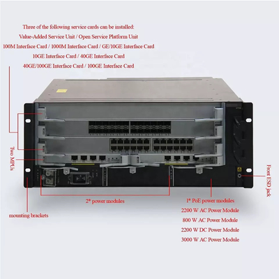 La télématique de S7703 Huawei commute S7700 le haut support de acheminement intelligent du commutateur 3U