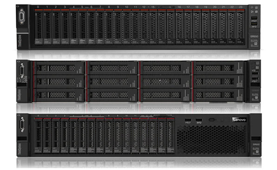 prise du serveur 2 de support de Lenovo ThinkSystem SR650 de serveur de stockage en rayons 2U