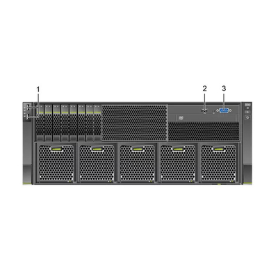 44 3,5 serveur de support du serveur 32 DDR4 DIMMs 5288 V6 4U de fusion de Huawei de disques durs de pouce