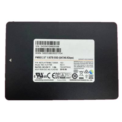 Disque transistorisé Samsung PM883 MZ7LH1T9HMLT de disque dur interne de GBP 1.92TB de SATA 6,0
