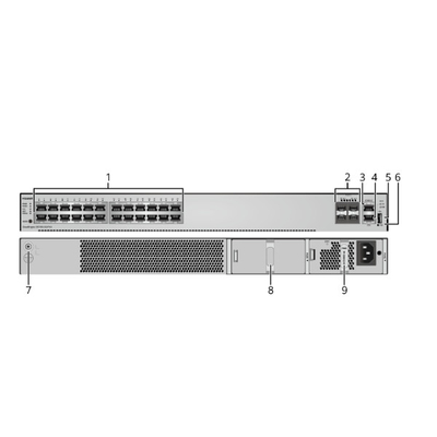 Commutateur S5731S-S24T4X de Huawei SFP de la télématique de courant alternatif