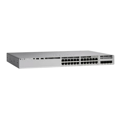 Série C9200L Commutateur réseau Cisco couche 2 d'accès Entreprise Gigabit 24 Port 4x 1/10G Liens fixes C9200L-24T-4X-E