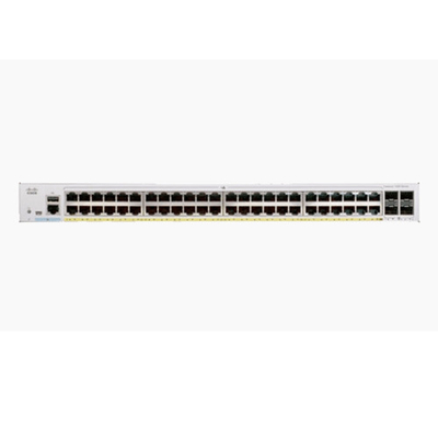C1000-48P-4G-L Commutateur d'accès à 48 ports RJ45 PoE+ 370W 104Gbps 77.38Mpps
