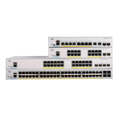 Commutateur de gestion réseau Cisco C1000-8P-E-2G-L 8 ports gigabit 2x 1G SFP et RJ-45 combo uplinks POE 67W