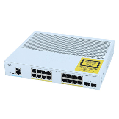 Cisco C1000-16P-2G-L Gigabit Layer 2 Network Managed Enterprise Switch 16 ports RJ45 PoE+ 2SFP Lien optique vers le haut 120 W