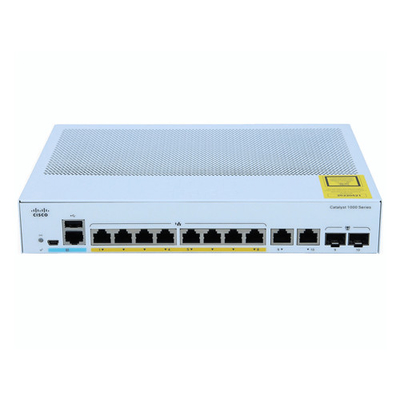 Commutateur de gestion réseau Cisco C1000-8P-E-2G-L 8 ports gigabit 2x 1G SFP et RJ-45 combo uplinks POE 67W
