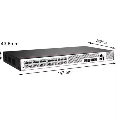 S5735S-L24T4X-A1 24 Ports Ethernet 10/100/1000BASE-T 4 10 Gigabit SFP+ Commutateur d'accès à l'alimentation en courant alternatif