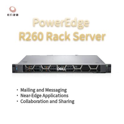 Dell PowerEdge R260 Serveur de stockage rack, serveur de stockage de données, serveur de stockage personnalisé