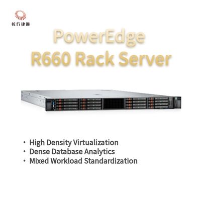 Dell PowerEdge R660 Rack Server, système de stockage flash, serveur de processeur XEon, serveur de stockage personnalisé