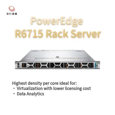Dell PowerEdge R6715 Serveur rack, serveur de stockage personnalisé, serveur bidirectionnel
