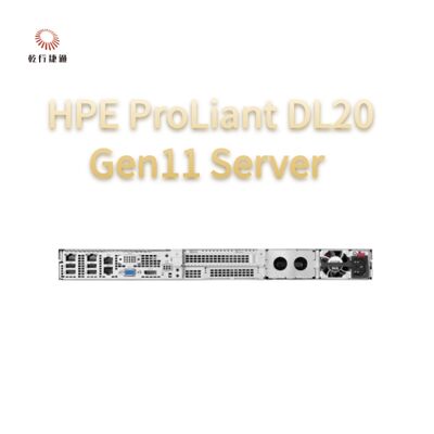 Serveur rack HPE ProLiant DL20 Gen11, système de stockage flash, vente de serveurs rack 1U