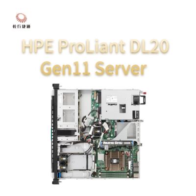 Serveur rack HPE ProLiant DL20 Gen11, système de stockage flash, vente de serveurs rack 1U