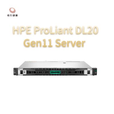 Serveur rack HPE ProLiant DL20 Gen11, système de stockage flash, vente de serveurs rack 1U
