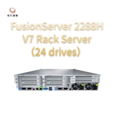 FusionServer 2288H V7 Rack Server ((24 lecteurs) Performance robuste, processeur Intel à 8 cœurs, serveur de stockage de données
