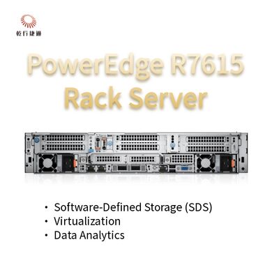 Serveur rack Dell PowerEdge R7615 2U avec 128 cœurs, serveur de stockage personnalisé, serveur 2 voies