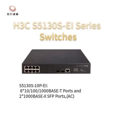 Commutateurs d'accès Gigabit améliorés de la série H3C S5130S-10P-EI,commutateur de données réseau,fournisseurs de commutateurs réseau gérés