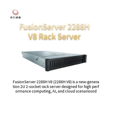 Serveur rack pour le centre de données FusionServer 2288H V8 2U 2 Serveur Socket