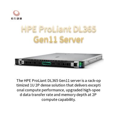 Serveur HPE ProLiant DL365 Gen11 1U 2P, solution dense, serveur évolutif pour les entreprises en croissance