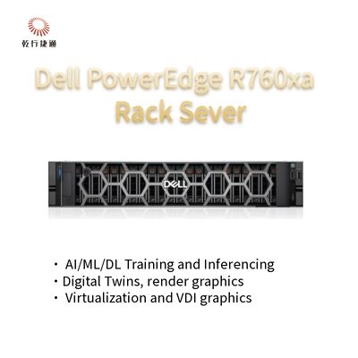 Serveur haute performance pour des charges de travail lourdes PowerEdge R760xa Système de serveur rack en stock