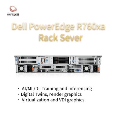 Serveur haute performance pour des charges de travail lourdes PowerEdge R760xa Système de serveur rack en stock