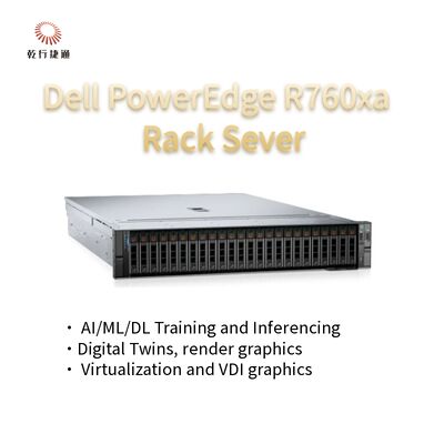 Serveur haute performance pour des charges de travail lourdes PowerEdge R760xa Système de serveur rack en stock