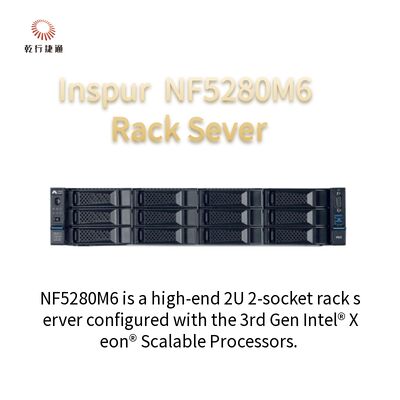 Système d'alignement de rail du serveur 4210R 8G*4/2T SATA 550W de support d'Inspur NF5280M6 2U