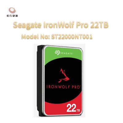Seagate IronWolf Pro 22TB Model No: ST22000NT001