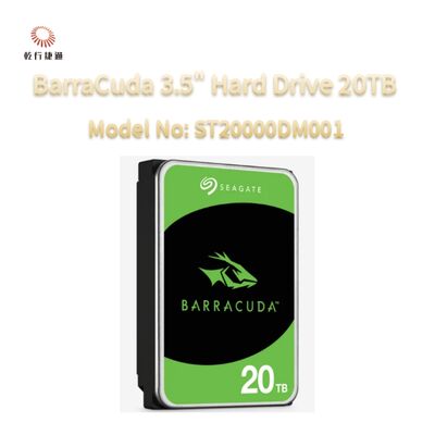 Seagate BarraCuda 3,5 pouces Disque dur 20TB numéro de modèle: ST20000DM001