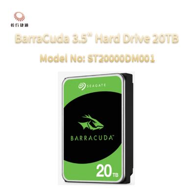 Seagate BarraCuda 3,5 pouces Disque dur 20TB numéro de modèle: ST20000DM001