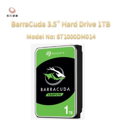 Seagate BarraCuda 3,5 pouces Disque dur 1TB Modèle n°: ST1000DM014