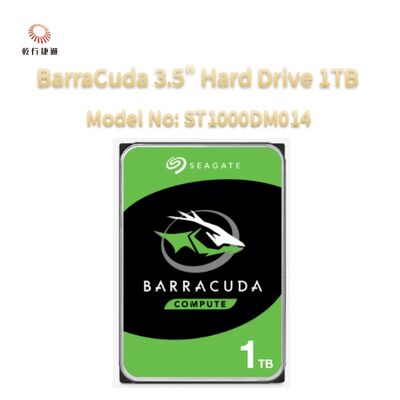 Seagate BarraCuda 3,5 pouces Disque dur 1TB Modèle n°: ST1000DM014