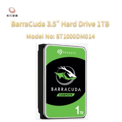 Seagate BarraCuda 3,5 pouces Disque dur 1TB Modèle n°: ST1000DM014