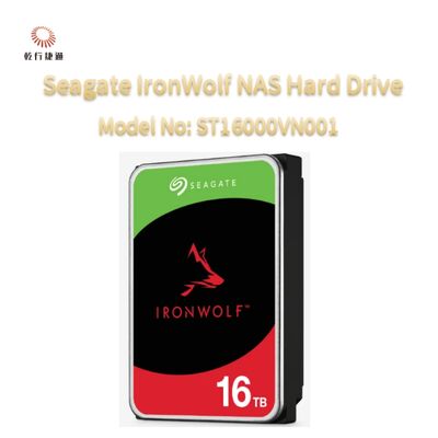 Le numéro de modèle du disque dur Seagate IronWolf® Network-Attached Storage (NAS): ST16000VN001